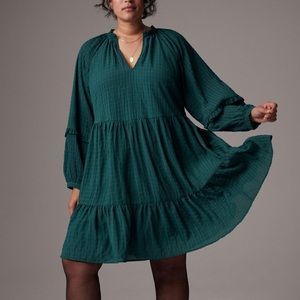 Anthropologie NWOT Anne Tiered Tunic Dress | Plus Size 3X
